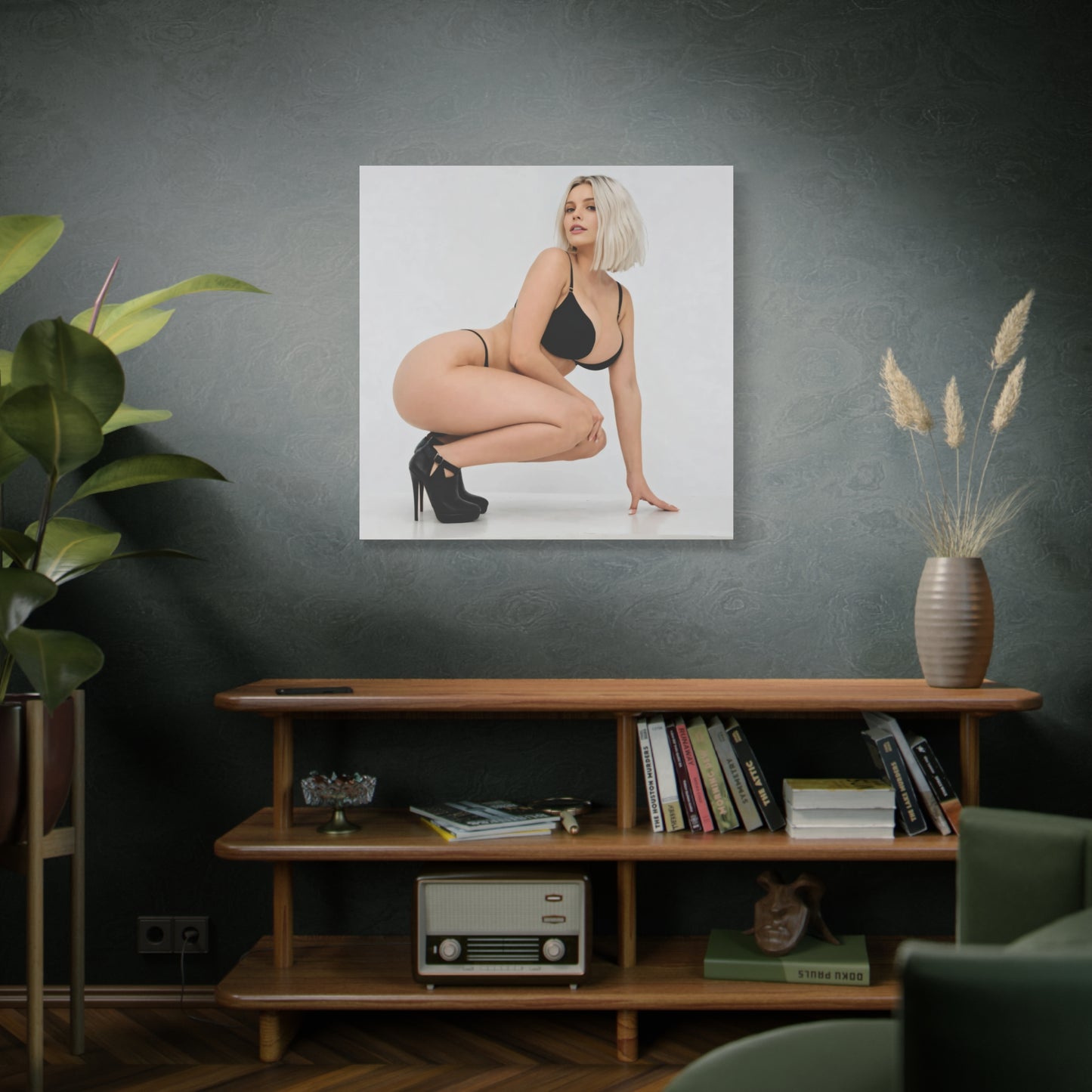 HayleyJane Cox in Lingerie and High Heels, Seductive Pose
