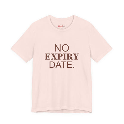 NO EXPIRY DATE. Bella+Canvas 3001 T-shirt — Soft Pink, accurate supplier front flat lay