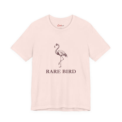 RARE BIRD — Soft Pink Bella+Canvas 3001, accurate supplier front view