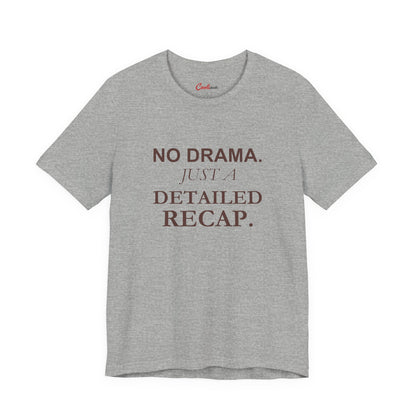 NO DRAMA. JUST A DETAILED RECAP. — Athletic Heather Bella+Canvas 3001, accurate supplier front view