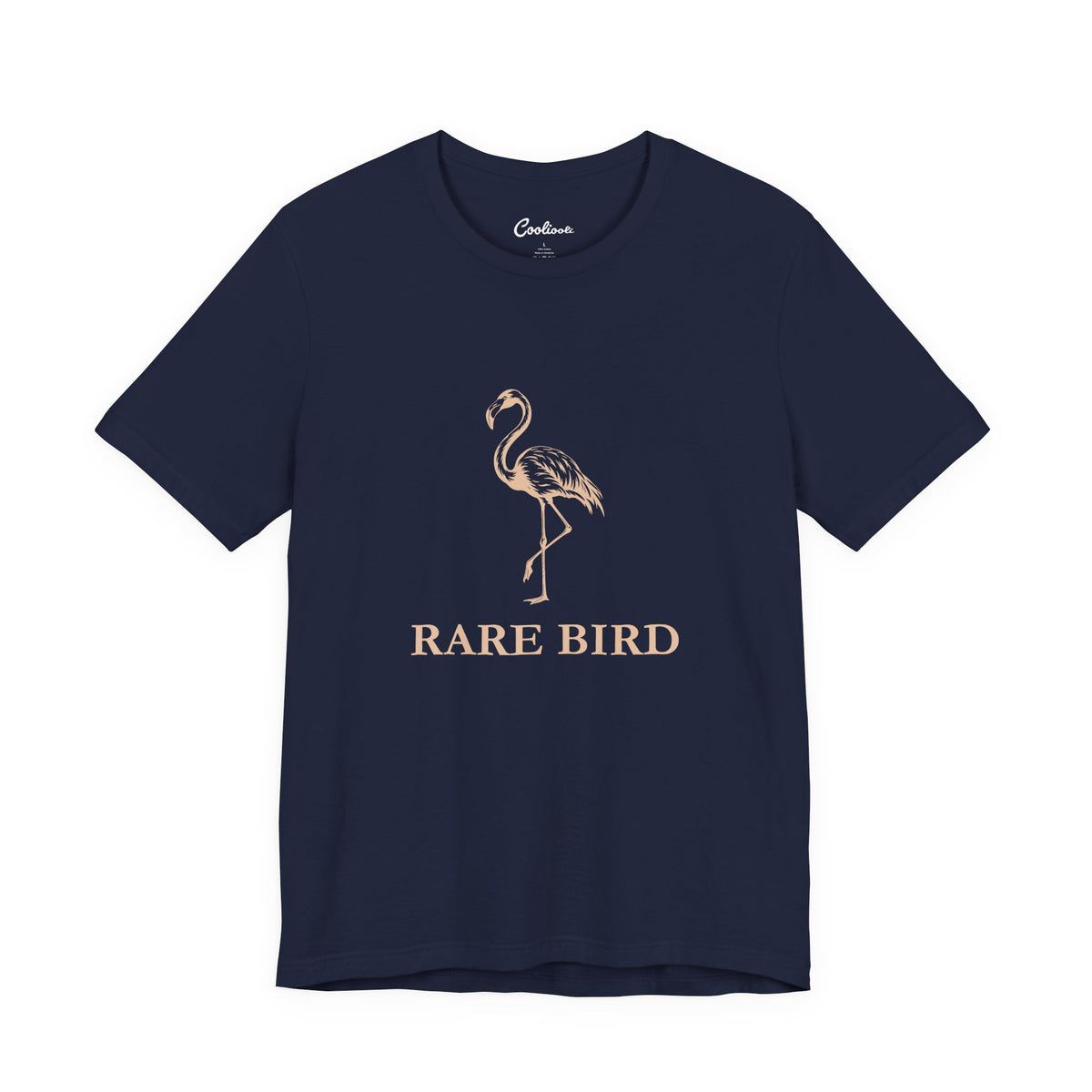 RARE BIRD — Navy Bella+Canvas 3001, accurate supplier front view