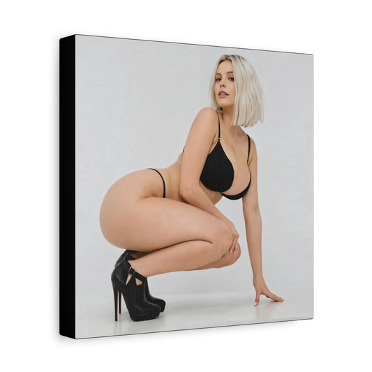 HayleyJane Cox in Lingerie and High Heels, Seductive Pose
