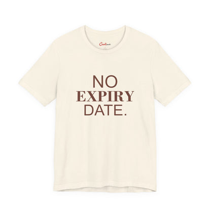 NO EXPIRY DATE. Bella+Canvas 3001 T-shirt — Natural, accurate supplier front flat lay