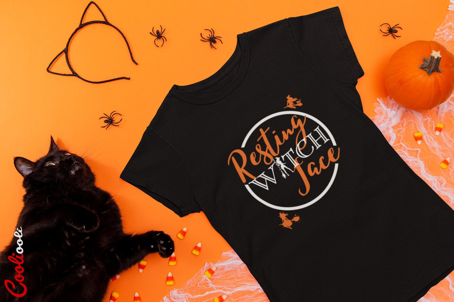 Resting Witch Face Halloween Tee