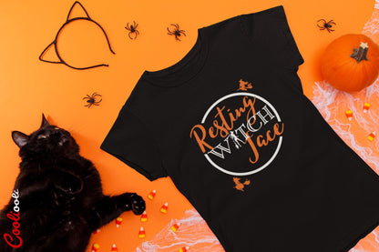 Resting Witch Face Halloween Tee