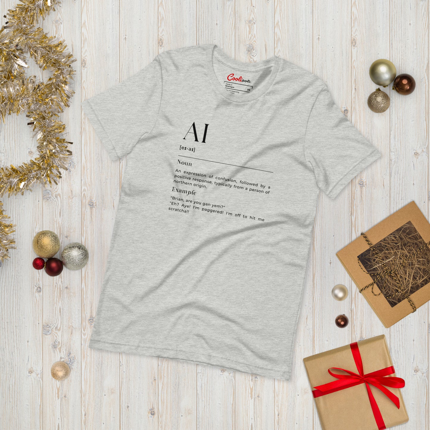 "AI" Geordie Dialect Dictionary Tee