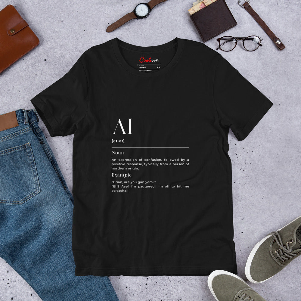 "AI" Geordie Dialect Dictionary Tee