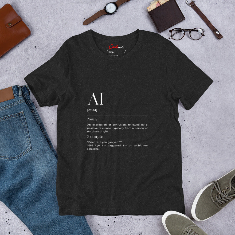 "AI" Geordie Dialect Dictionary Tee