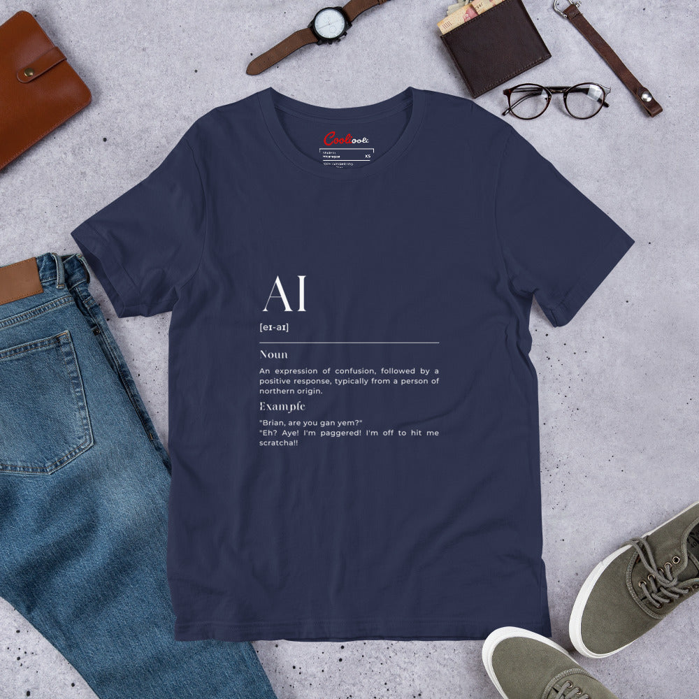 "AI" Geordie Dialect Dictionary Tee