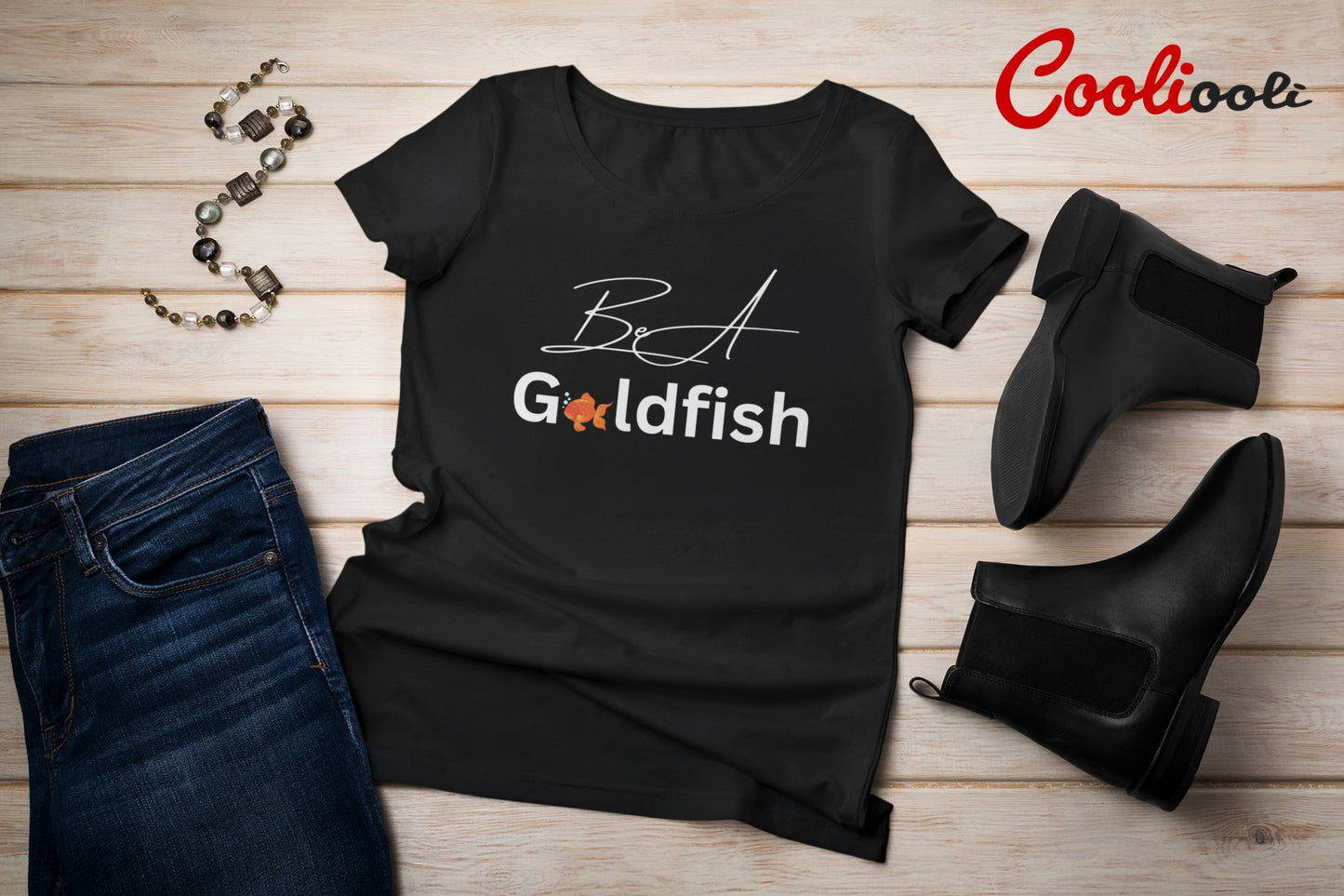 "Be A Goldfish" Ted Lasso Tee - Cooliooli T-Shirt