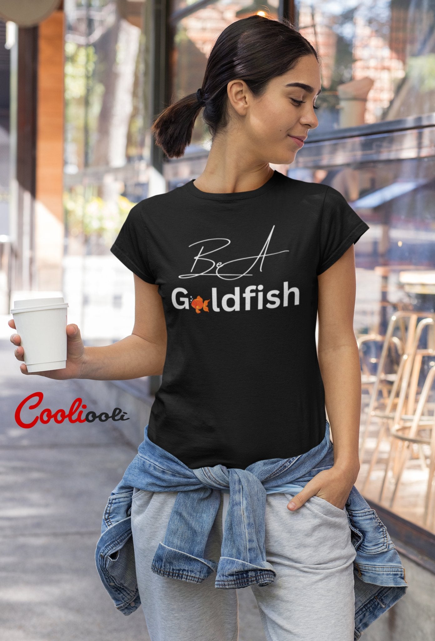 "Be A Goldfish" Ted Lasso Tee - Cooliooli T-Shirt