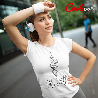 Breathe Symbol Spiritual T-Shirt - Cooliooli T-Shirt