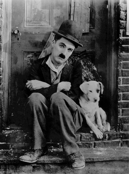 Charlie Chaplin "A Dog's Life" Movie Still Tee - Cooliooli T-Shirt