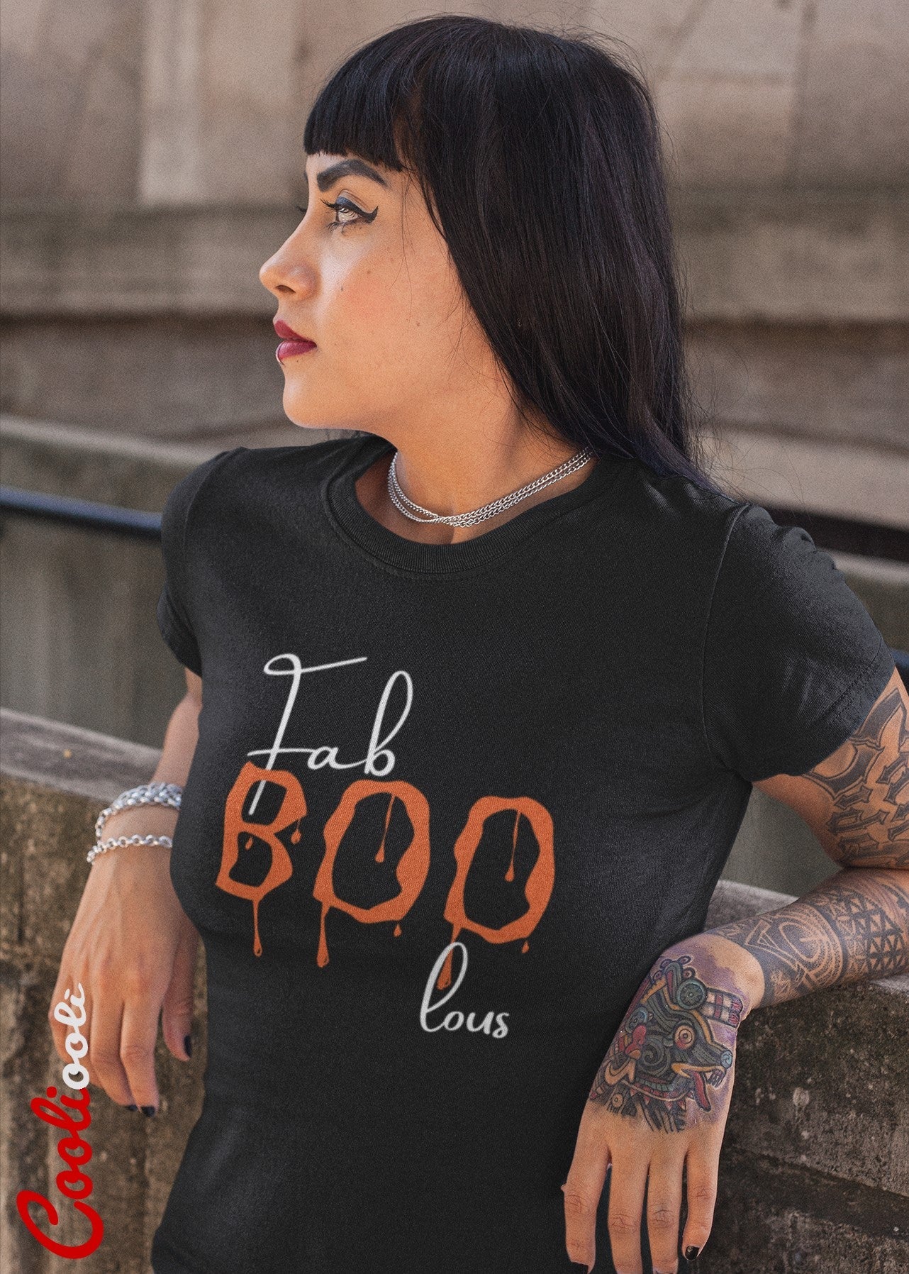 Fab-BOO-lous Statement Halloween Tee - Cooliooli T-Shirt