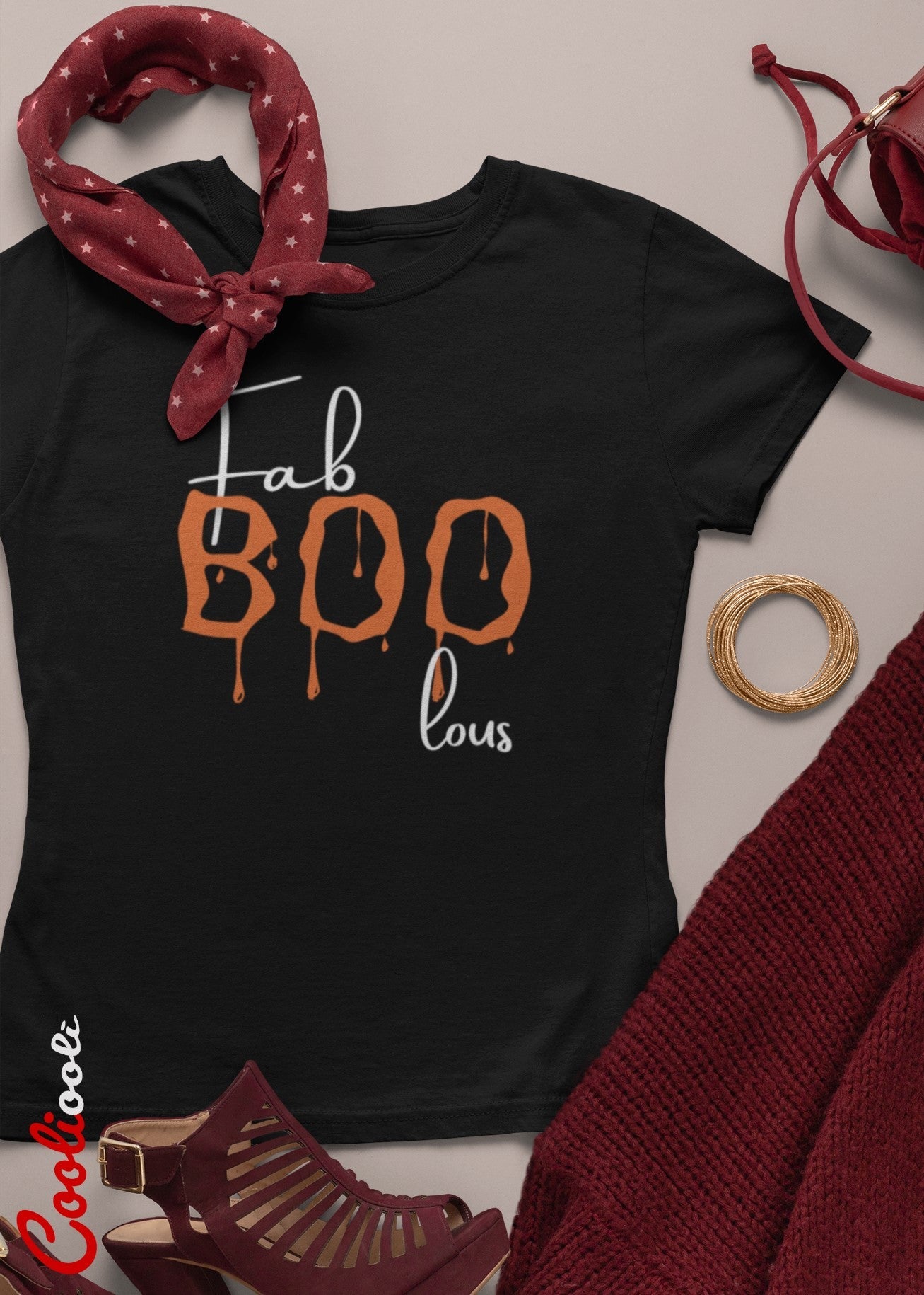 Fab-BOO-lous Statement Halloween Tee - Cooliooli T-Shirt