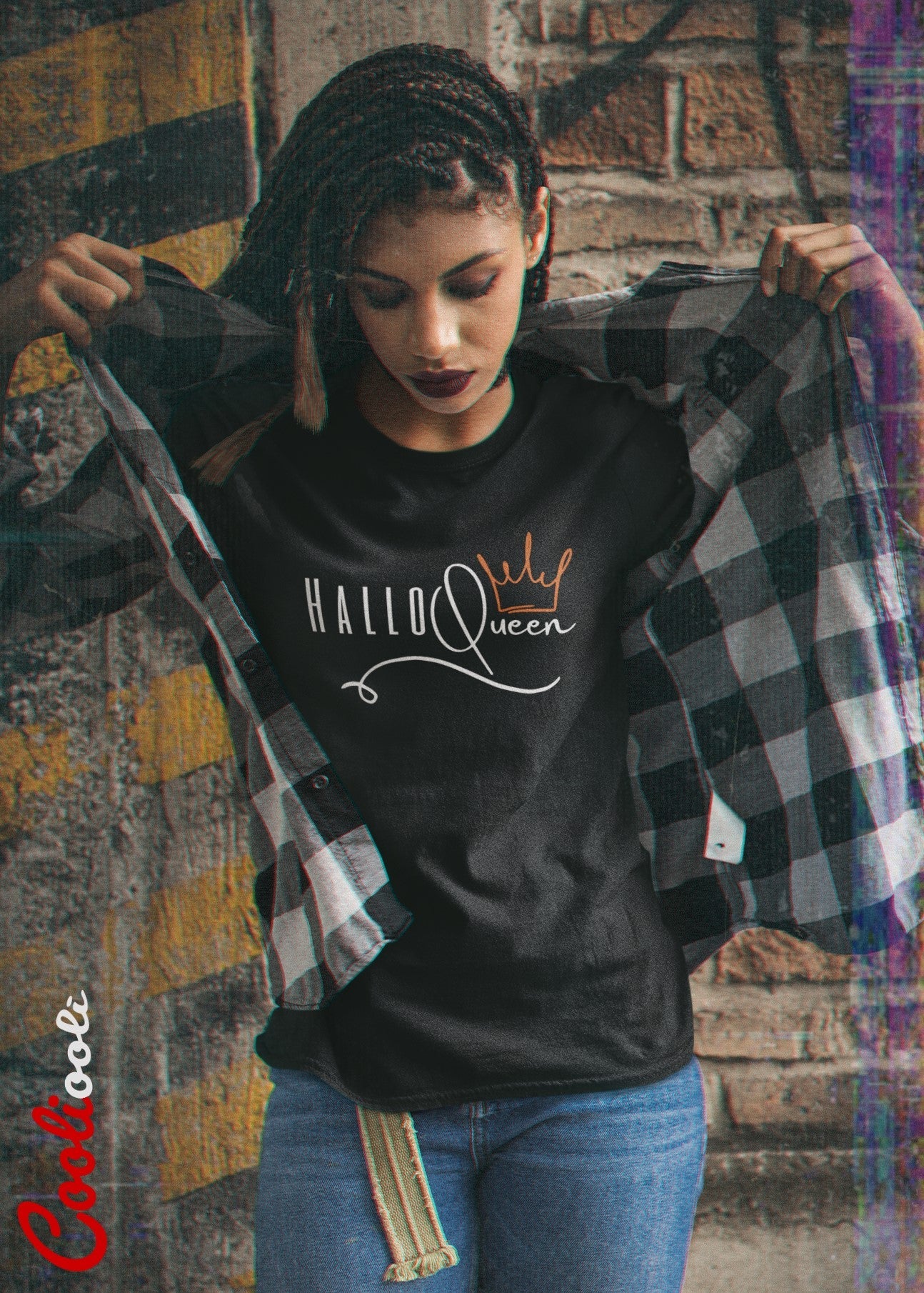 HalloQueen Halloween Graphic Tee - Cooliooli T-Shirt