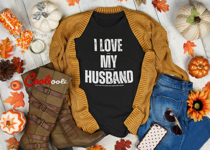 "I Love My Husband" Loving Message Tee - Cooliooli T-Shirt