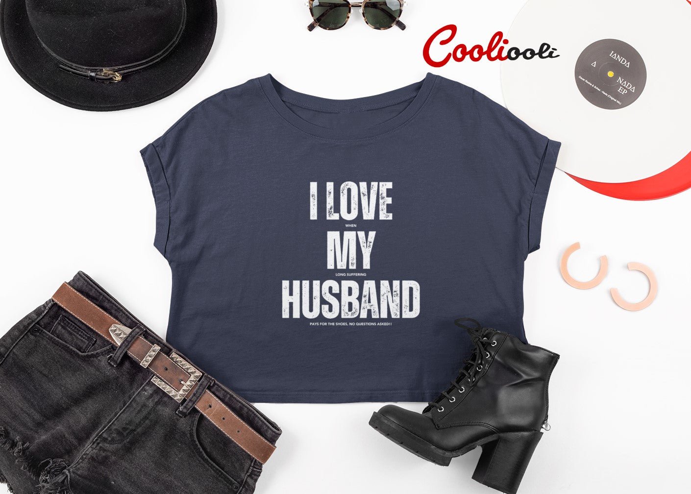 "I Love My Husband" Loving Message Tee - Cooliooli T-Shirt