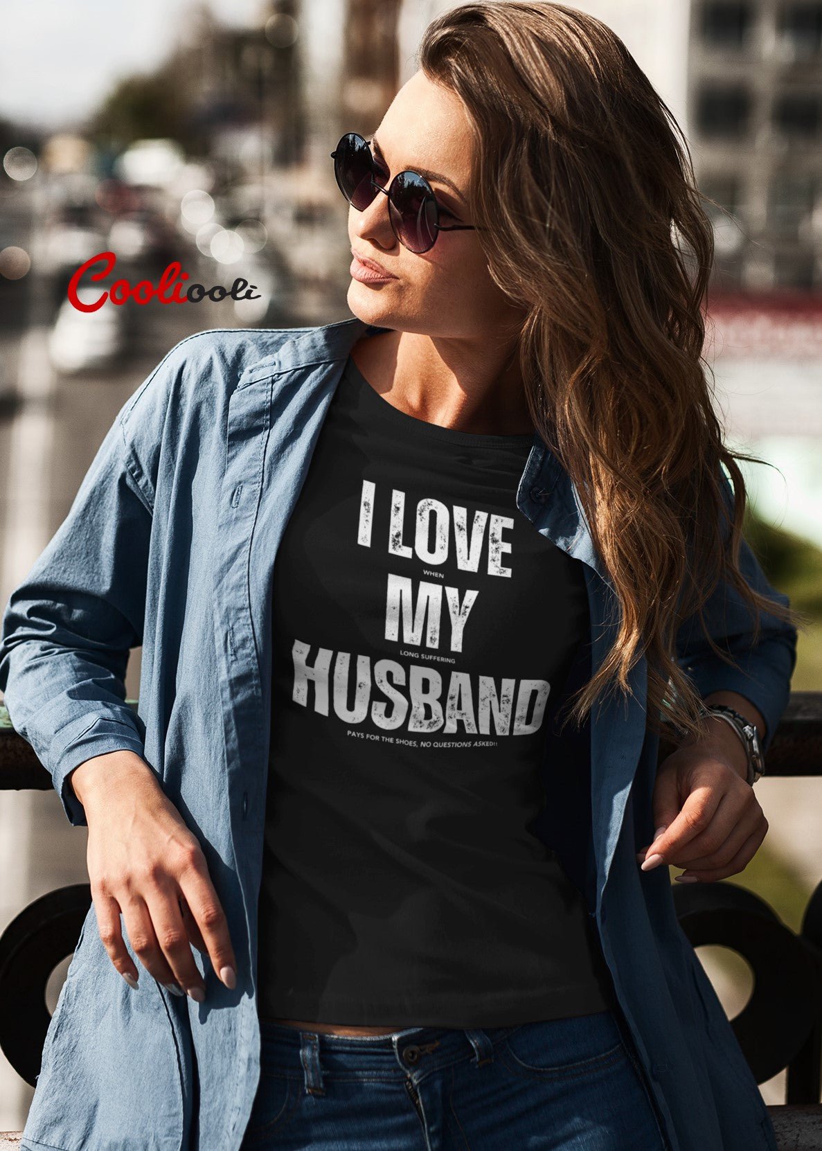 "I Love My Husband" Loving Message Tee - Cooliooli T-Shirt