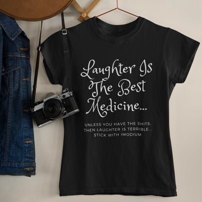 "Laughter is the Best Medicine" Humorous T-Shirt - Cooliooli T-Shirt