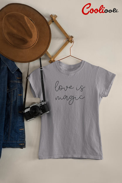 "Love is Magic" Fashion Tee - Cooliooli T-Shirt