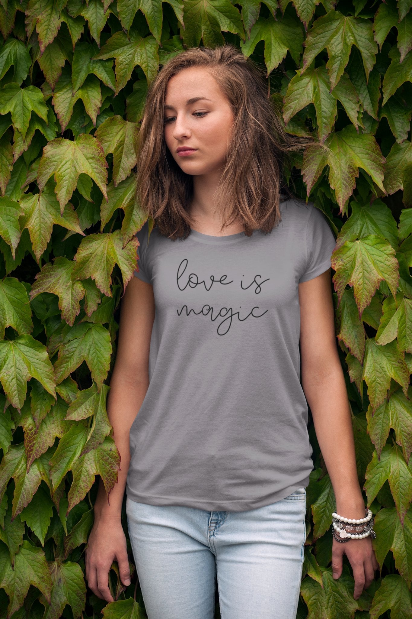 "Love is Magic" Fashion Tee - Cooliooli T-Shirt