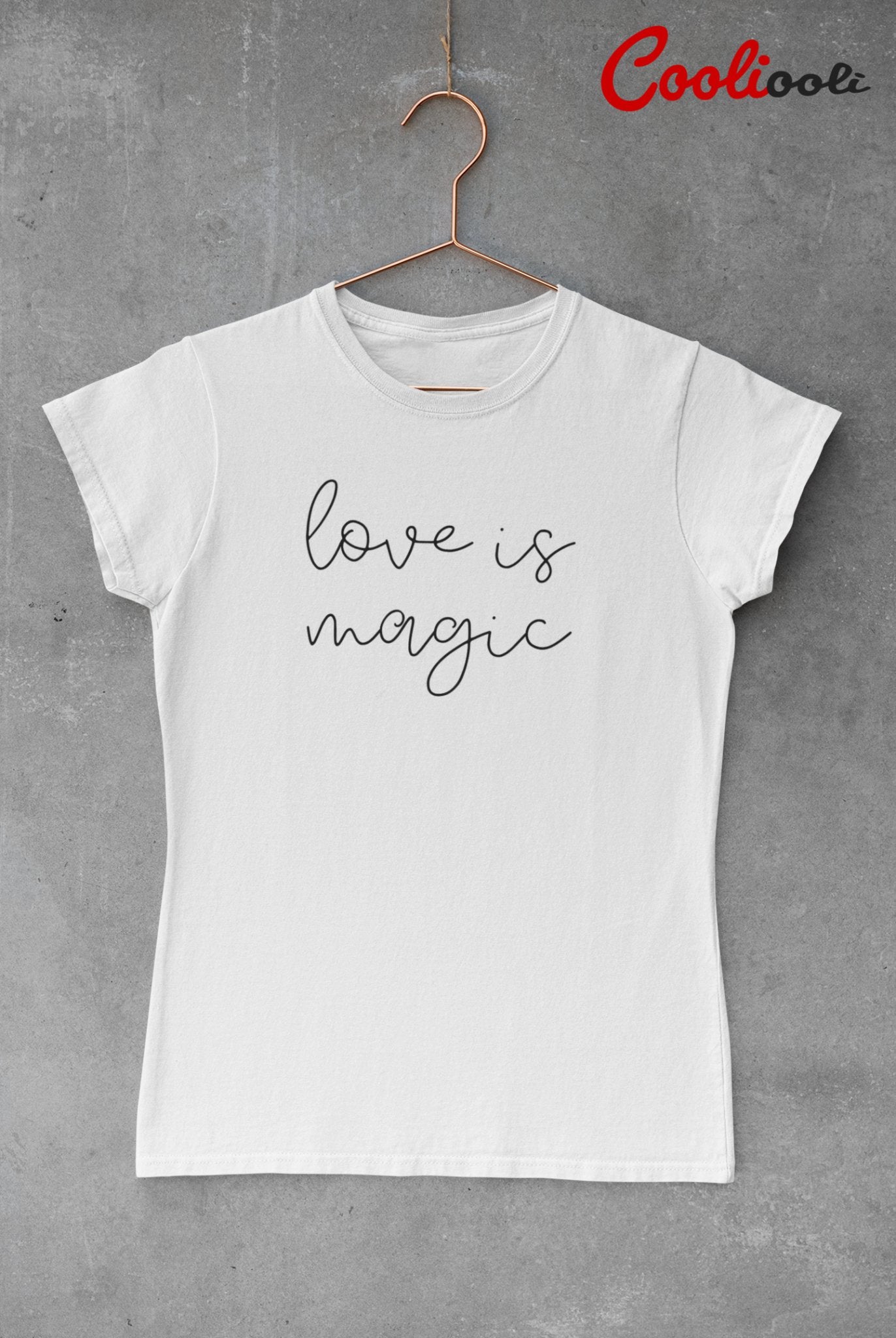 "Love is Magic" Fashion Tee - Cooliooli T-Shirt