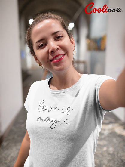 "Love is Magic" Fashion Tee - Cooliooli T-Shirt