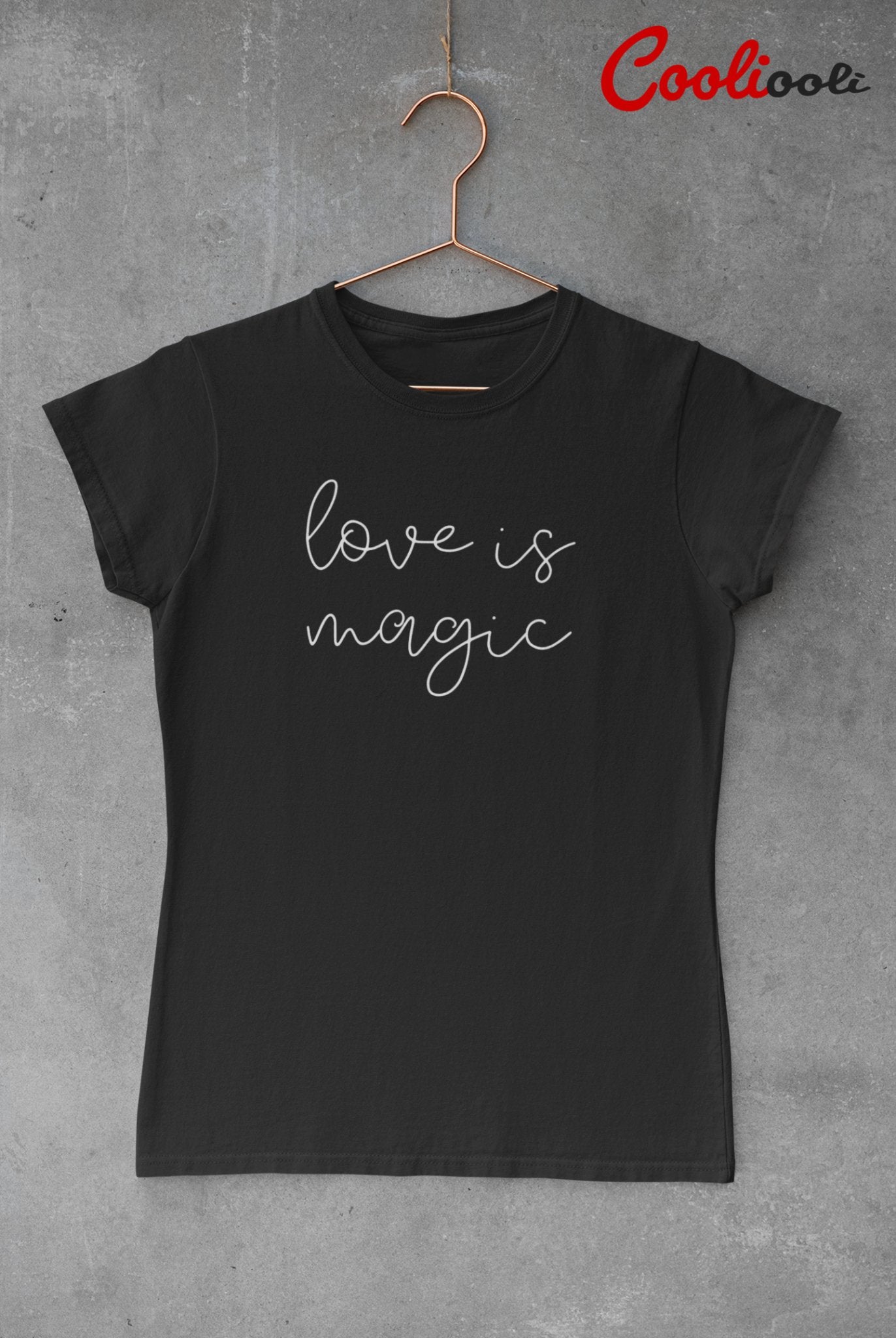 "Love is Magic" Fashion Tee - Cooliooli T-Shirt