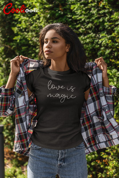 "Love is Magic" Fashion Tee - Cooliooli T-Shirt