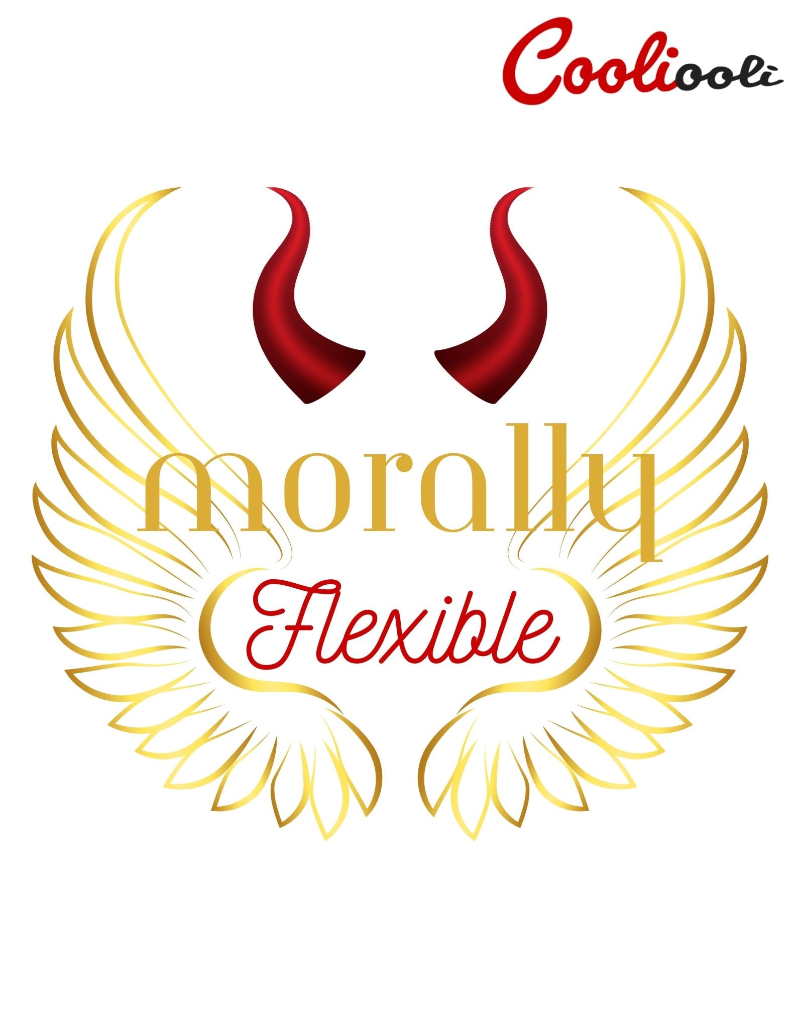 Morally Flexible Statement Tee - Cooliooli T-Shirt