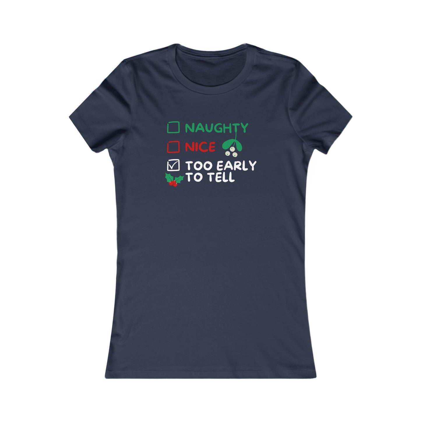 Naughty Or Nice Christmas Tee - Cooliooli T-Shirt