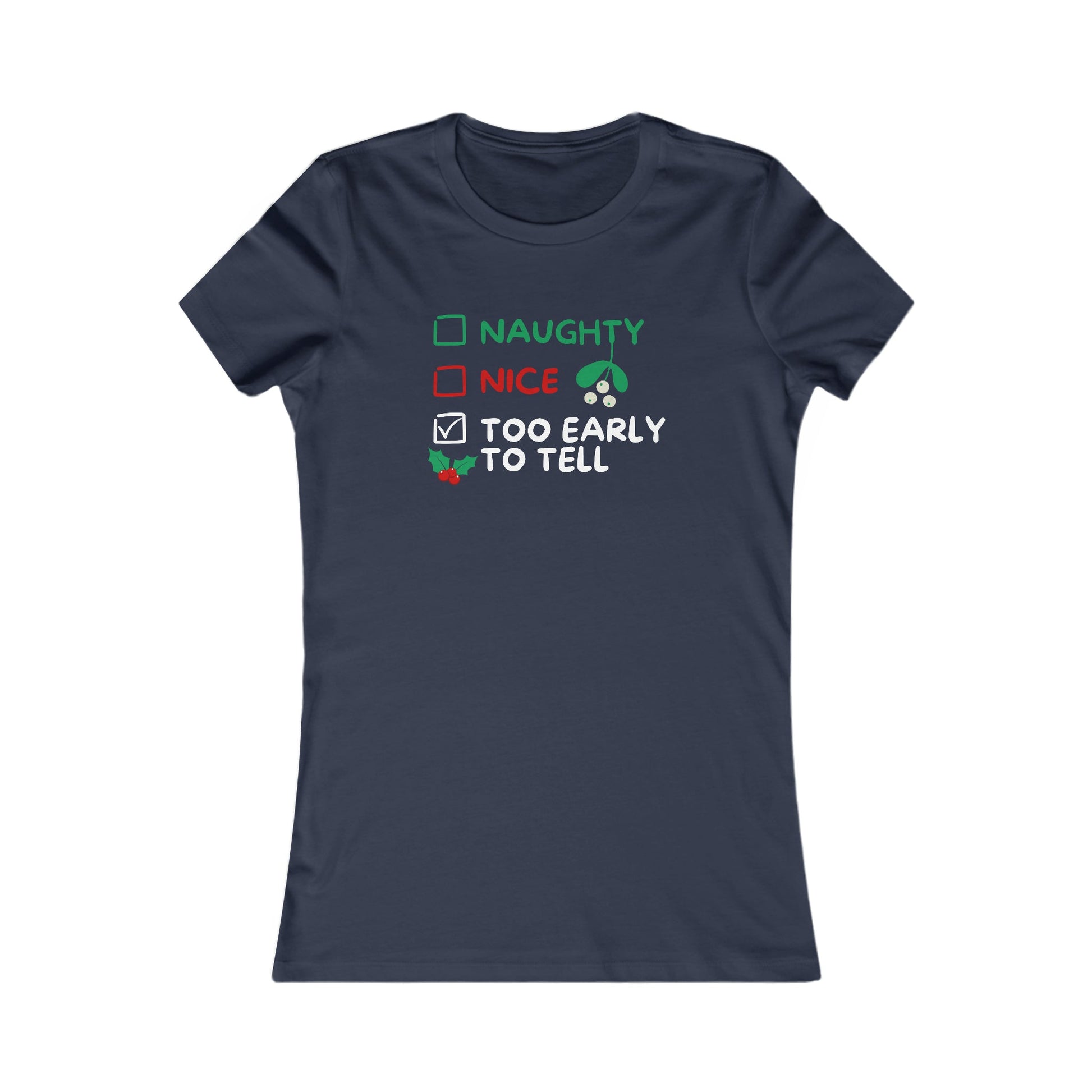 Naughty Or Nice Christmas Tee - Cooliooli T-Shirt