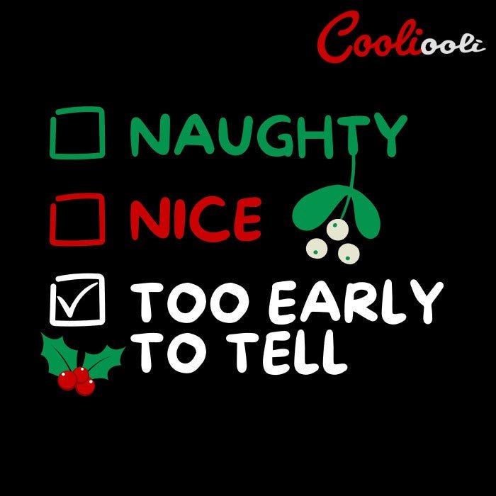 Naughty Or Nice Christmas Tee - Cooliooli T-Shirt