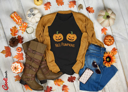 Nice Pumpkins Humorous Halloween Tee - Cooliooli T-Shirt