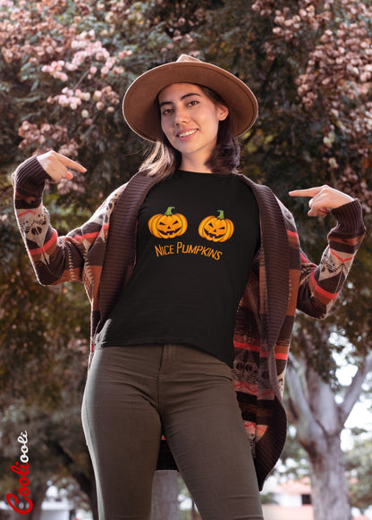 Nice Pumpkins Humorous Halloween Tee - Cooliooli T-Shirt