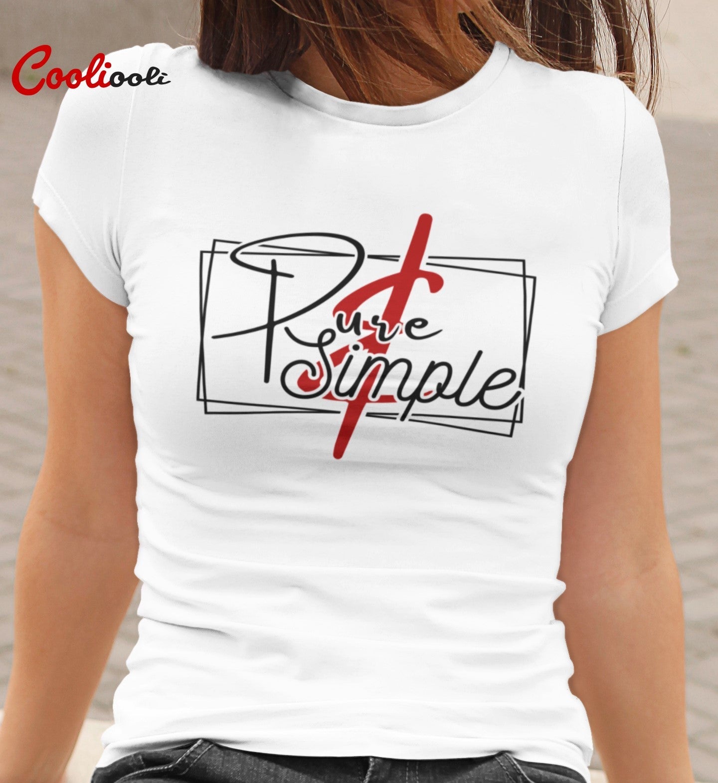 "Pure and Simple" Graphic T-Shirt - Cooliooli T-Shirt