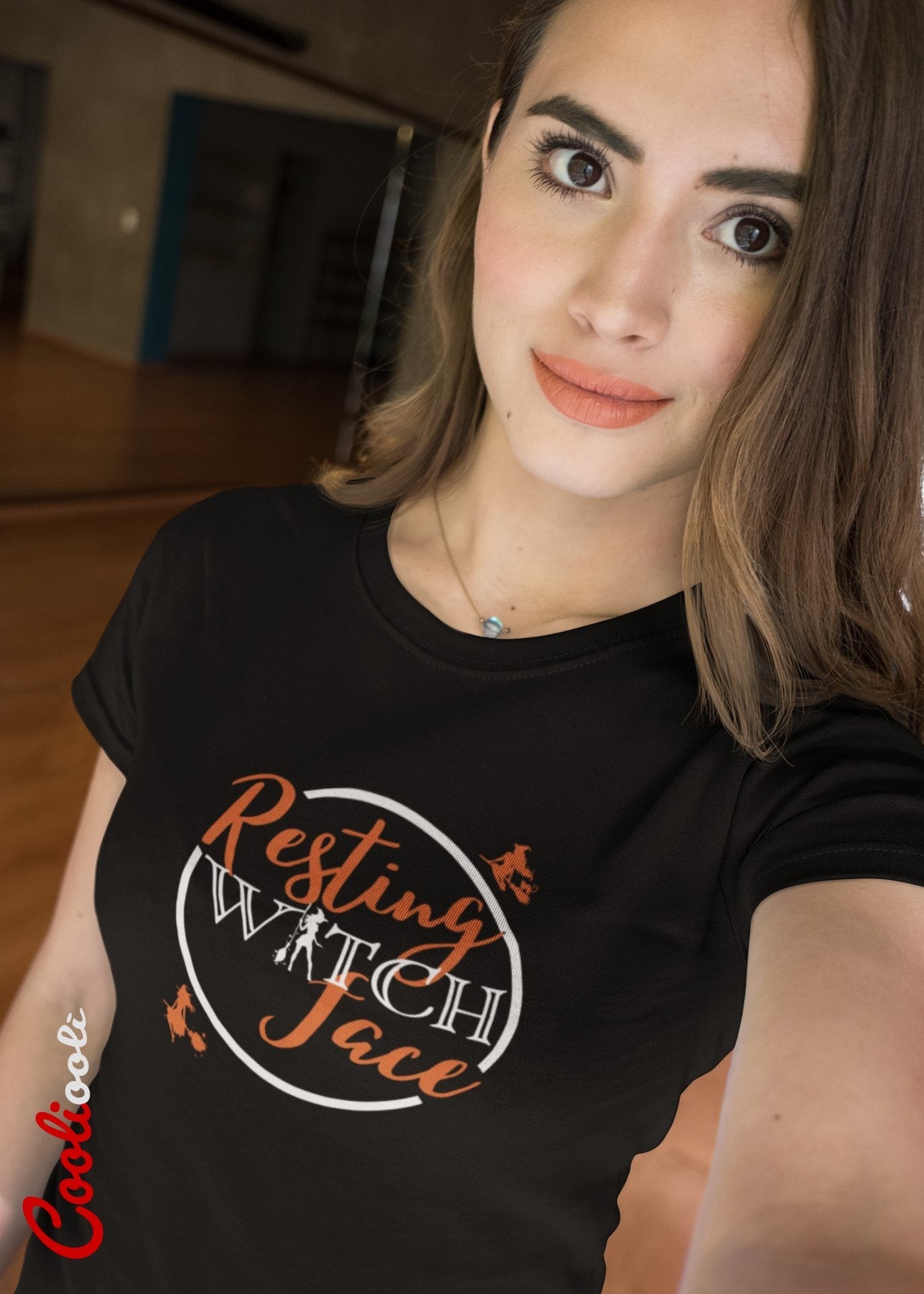 Resting Witch Face Halloween Tee - Cooliooli T-Shirt