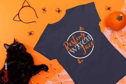 Resting Witch Face Halloween Tee - Cooliooli T-Shirt