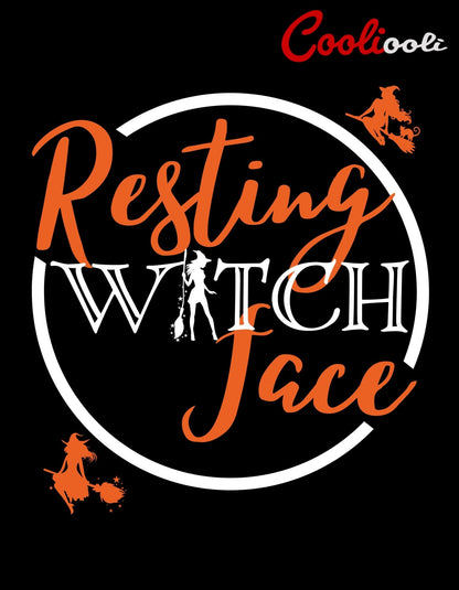 Resting Witch Face Halloween Tee - Cooliooli T-Shirt