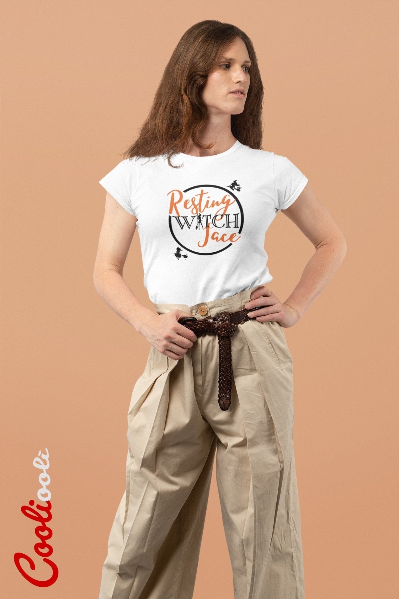 Resting Witch Face Halloween Tee - Cooliooli T-Shirt