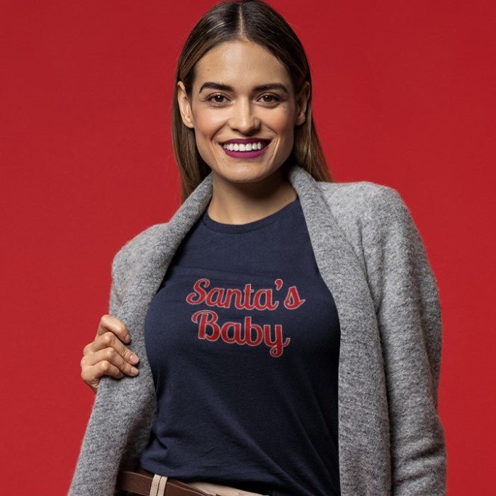 Santa's Baby Festive Tee - Cooliooli T-Shirt