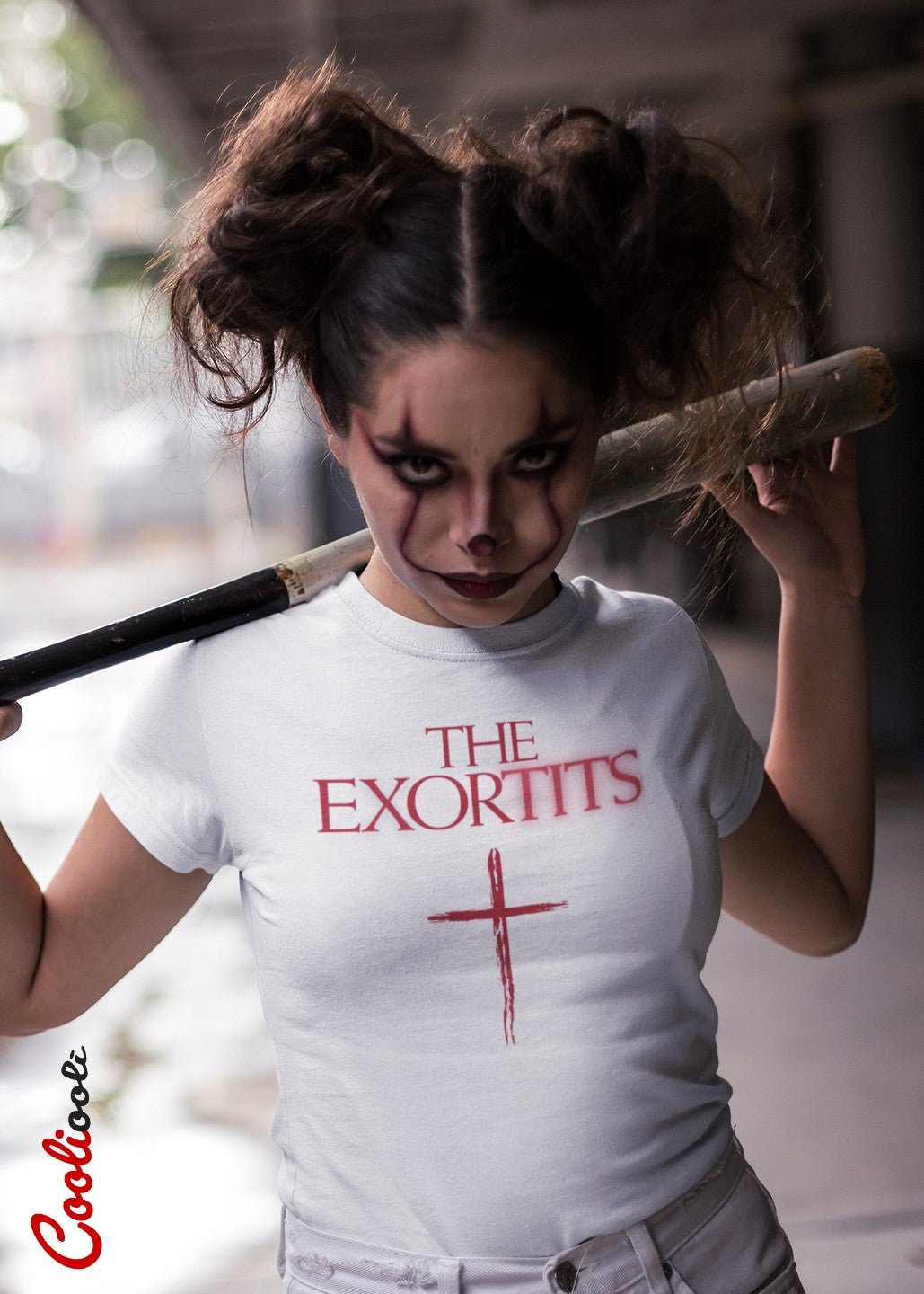 "The Exortits" Naughty Halloween Tee - Cooliooli T-Shirt