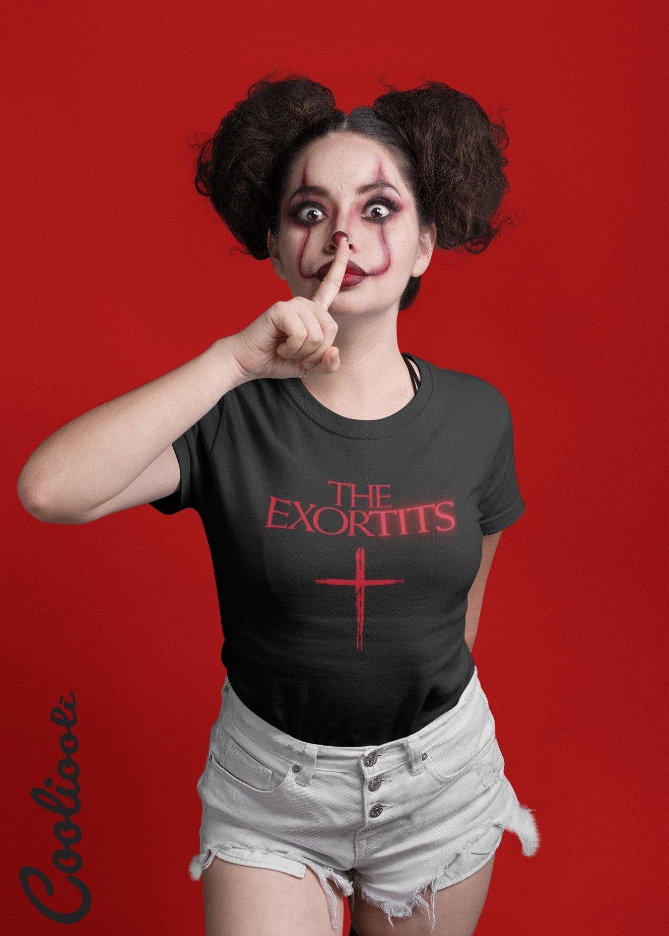 "The Exortits" Naughty Halloween Tee - Cooliooli T-Shirt