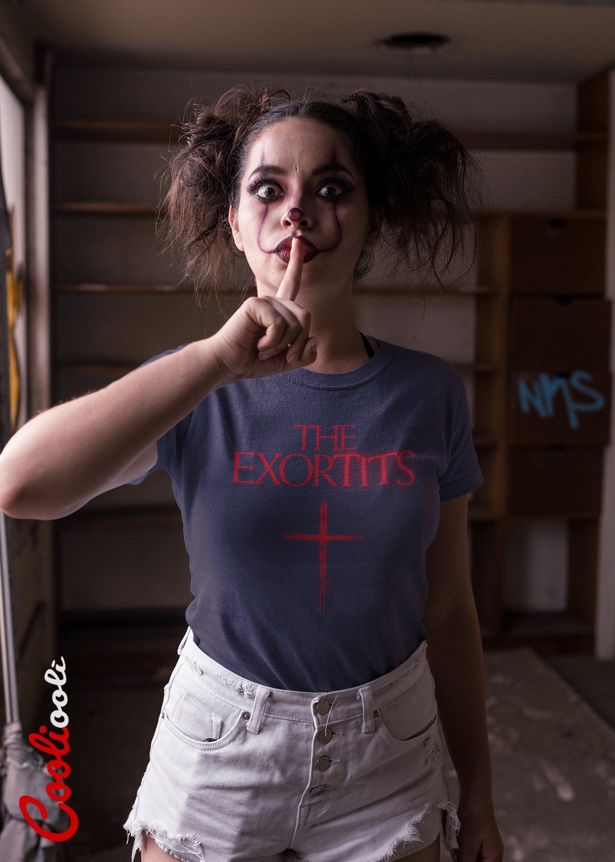 "The Exortits" Naughty Halloween Tee - Cooliooli T-Shirt
