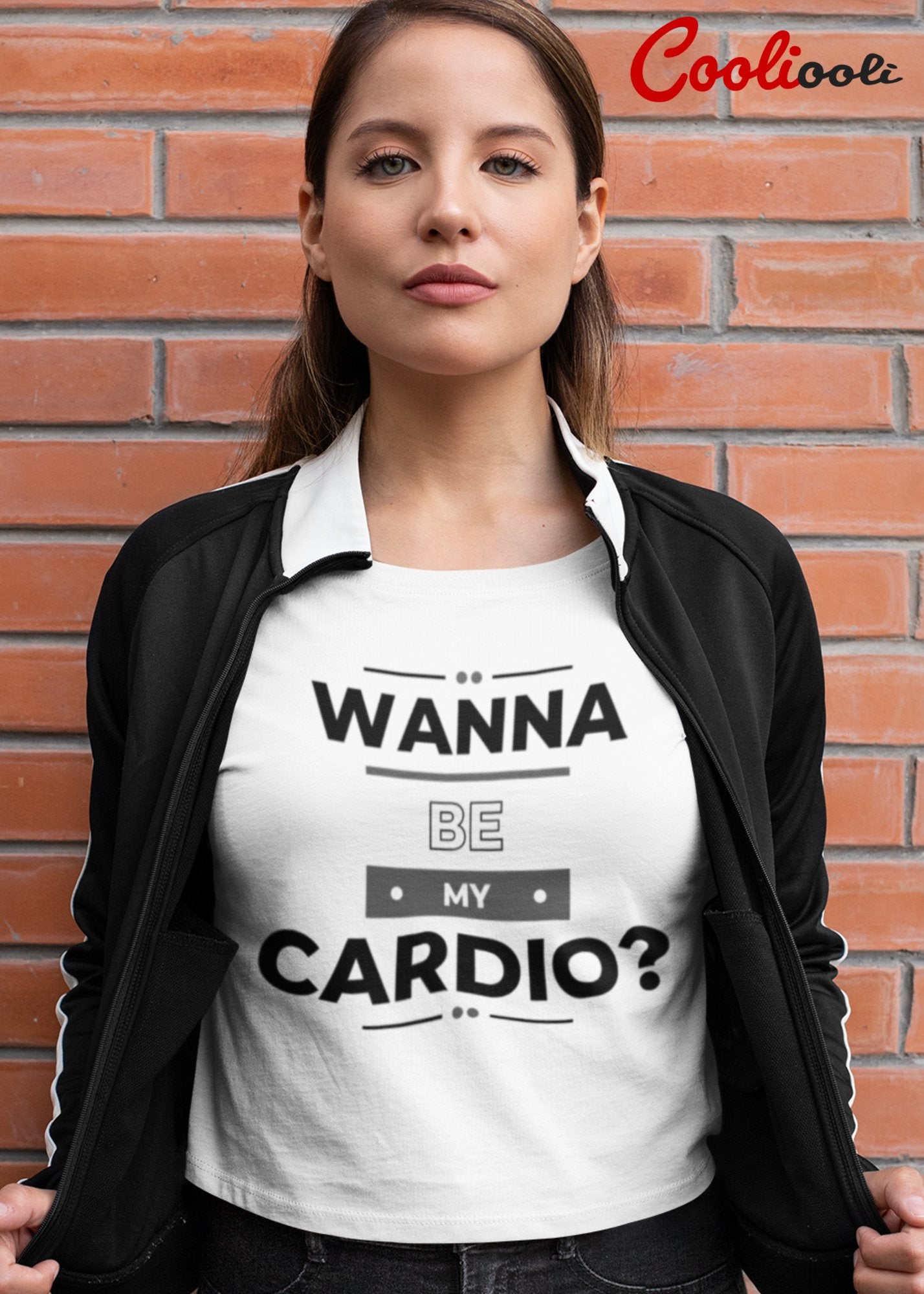 "Wanna Be My Cardio" Sassy Graphic Tee - Cooliooli T-Shirt