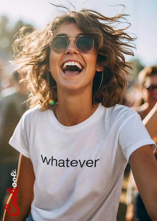 Whatever Statement Tee - Cooliooli T-Shirt